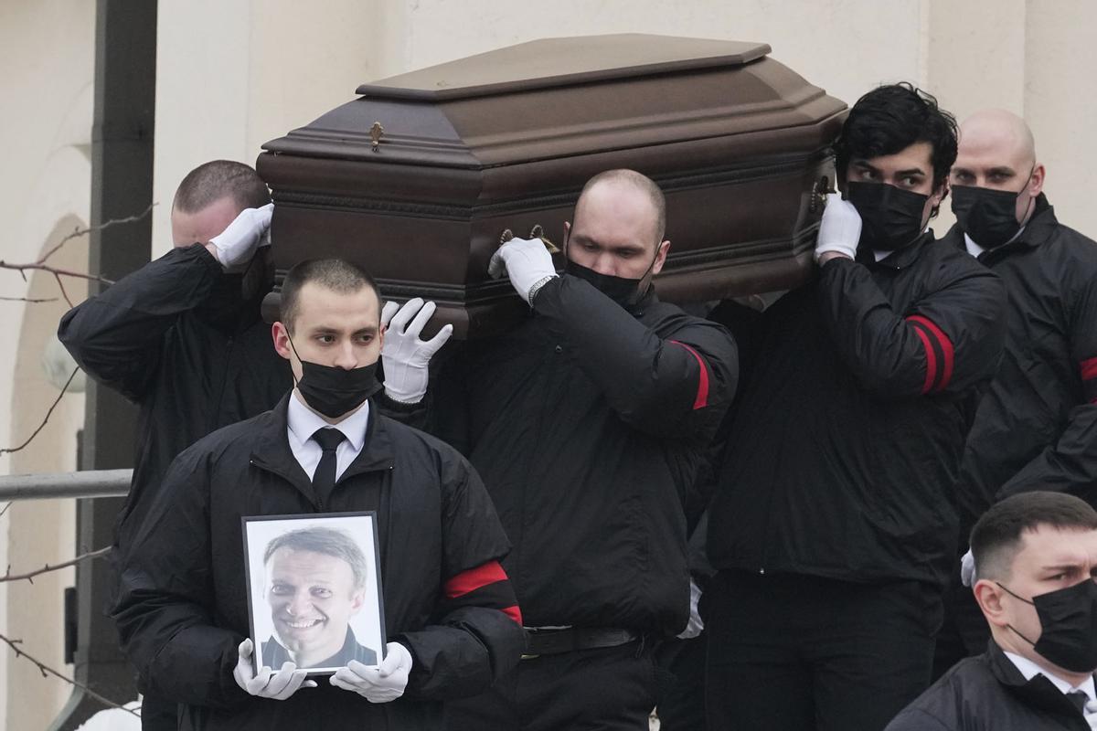 Funeral y ceremonia de despedida del político opositor ruso Alexei Navalny en Moscú