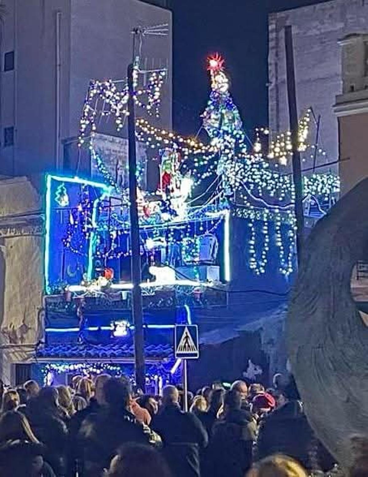 Imagen de archivo del encendido de la emblemática vivienda del Grau.