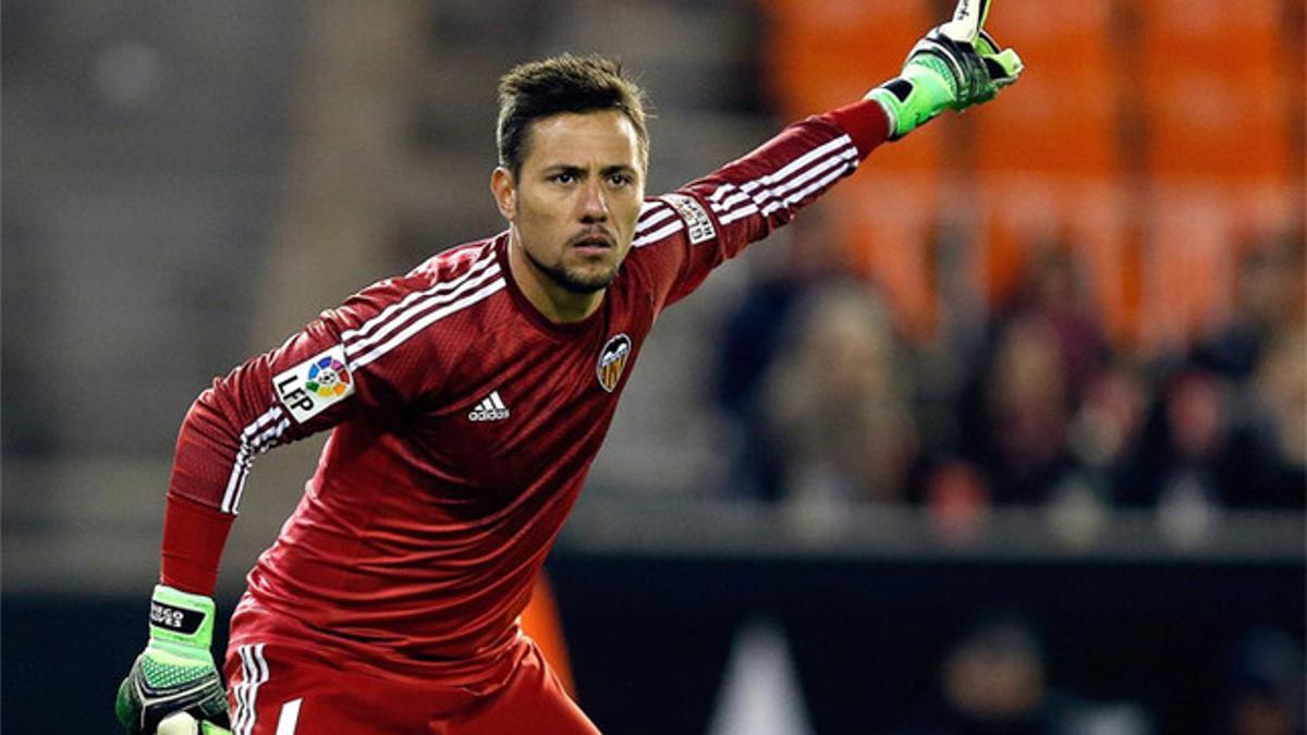 Diego Alves, guardameta del Valencia CF