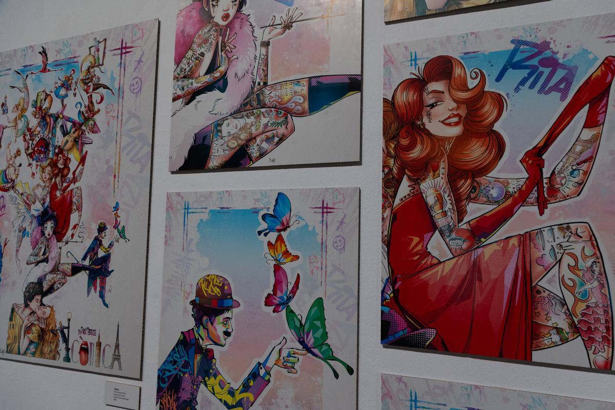 Paco Camallonga, durante la presentación de su exposición.