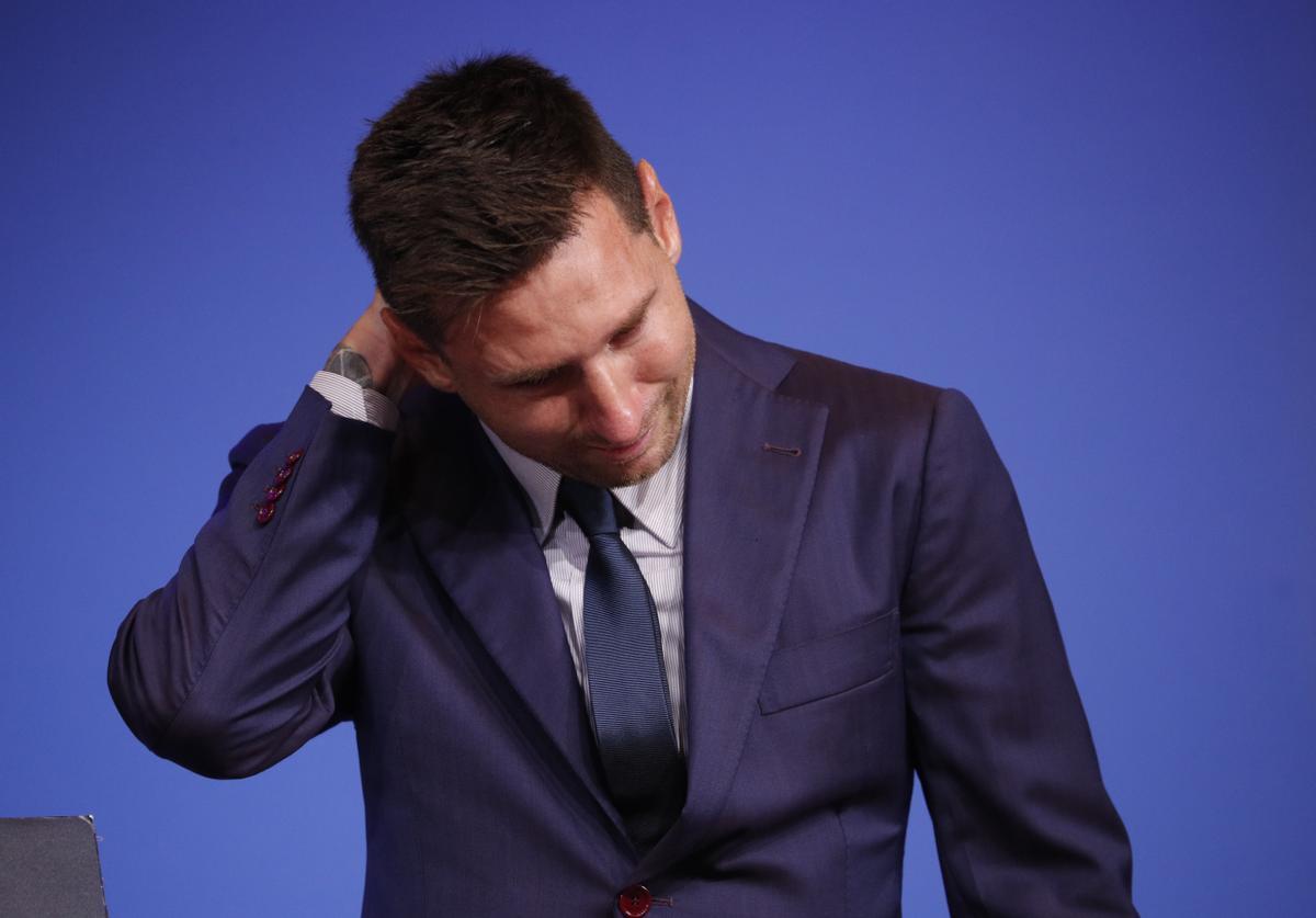 Lionel Messi se despide del Fútbol Club Barcelona Lionel Messi se despide del Fútbol Club Barcelona