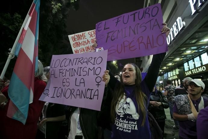 08.03.19. Las Palmas de Gran Canaria. Manifestación Día de la Mujer 8M. Foto Quique Curbelo