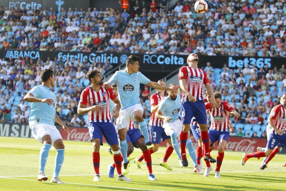 Intensidad a flor de piel en el duelo entre celestes y rojiblancos en el estadio de Balaídos.