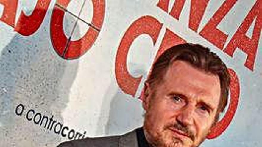 Liam Neeson, ayer, en Madrid.