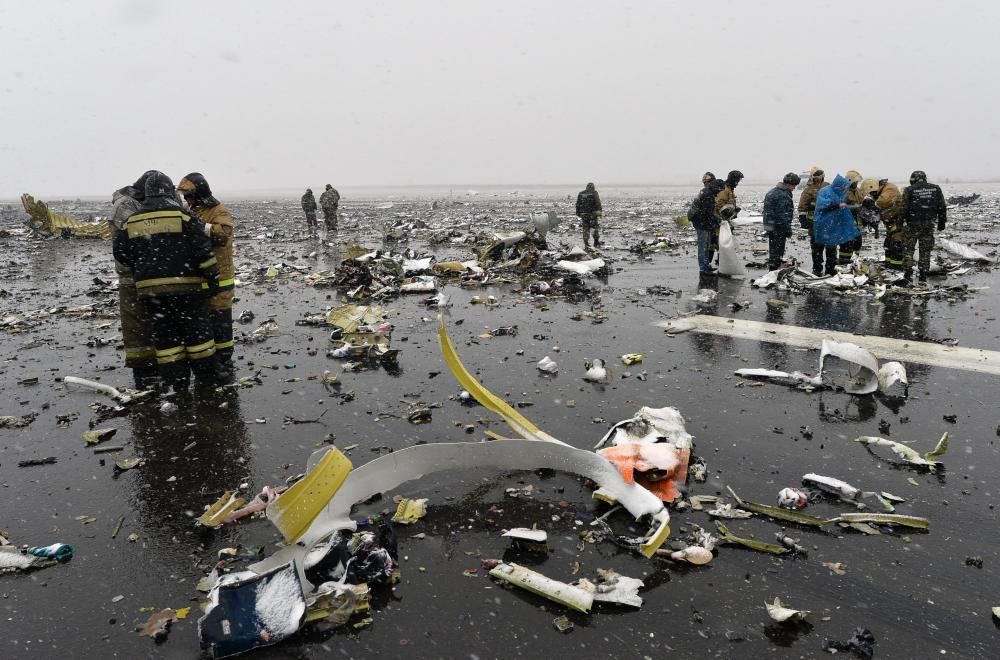 Accidente de avión en el aeropuerto de Rostov