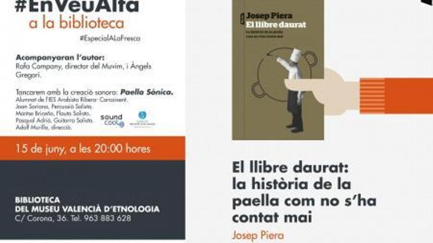 Josep Piera presenta hui a la Biblioteca del Museu Valencià d`Etnologia el seu llibre sobre la paella