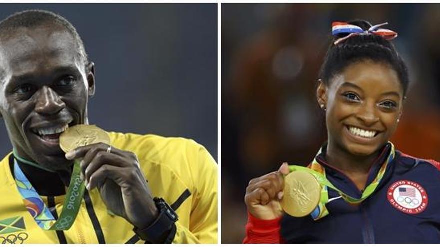 Usain Bolt y Simone Biles, deportistas del año para &#039;L&#039;Equipe&#039;