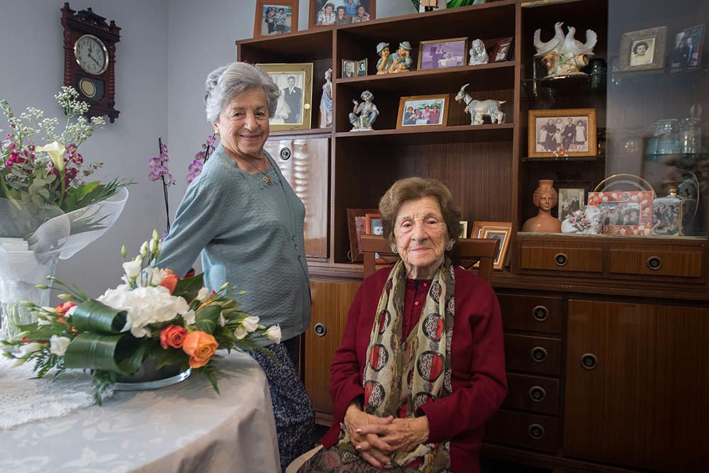 La hija del último molinero de Vila celebra sus cien años