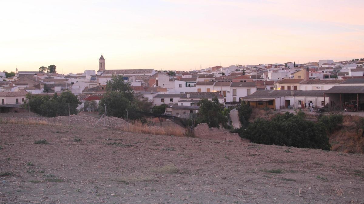 Vista de Cañete de las Torres, con sus casas blancas.