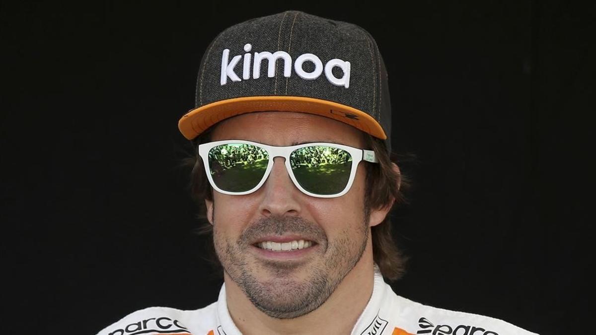 Fernando Alonso, todavía piloto del equipo McLaren de F-1.