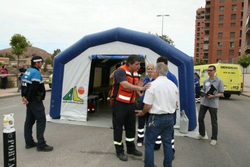 Simulacro de emergencias por terremoto en Lorca