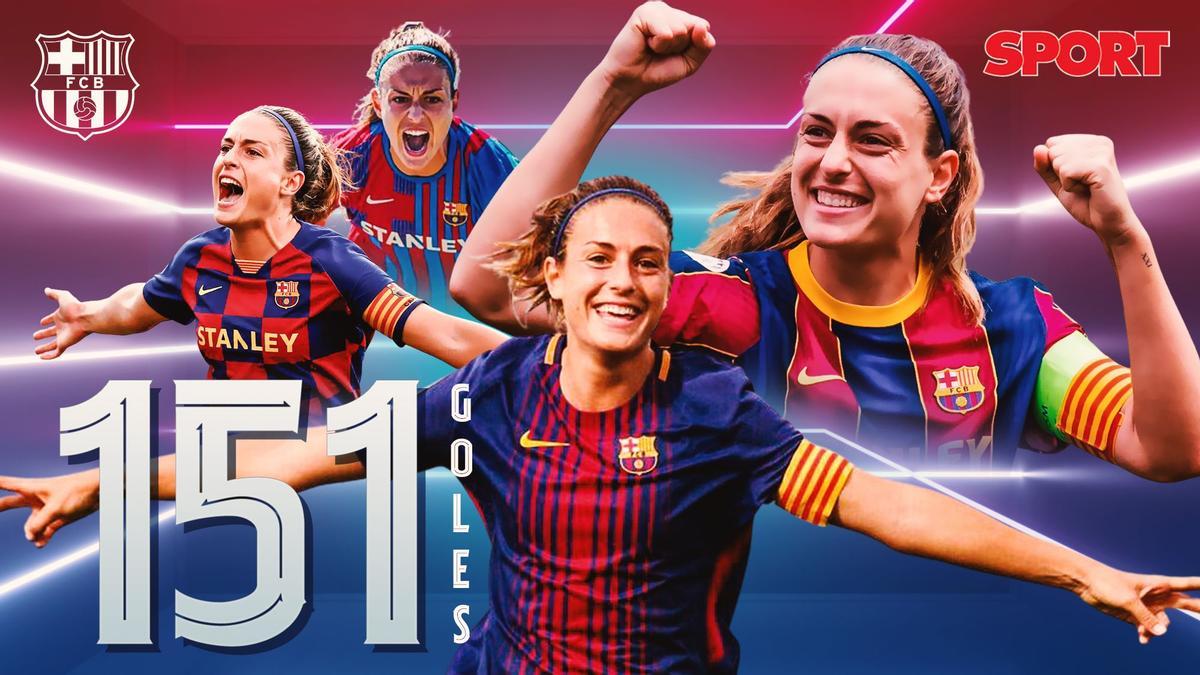 Alexia, 151 goles con el Barça