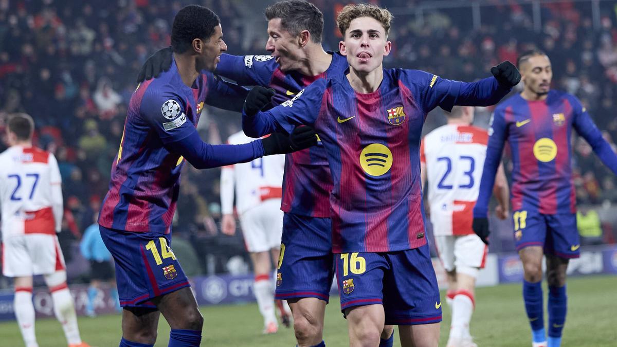 El Barça derrota al Slavia de Praga y acaricia el top-8