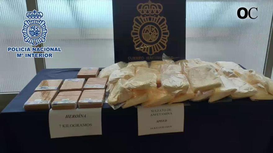 Detenidos con 66 kilos de speed y 7 de heroína operaban en varias provincias