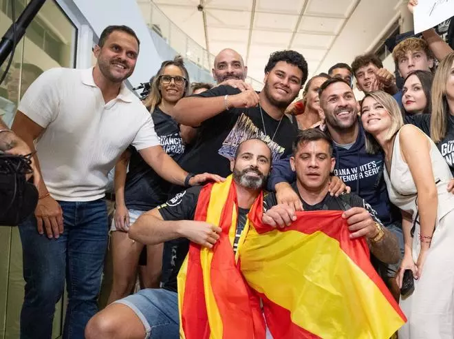 Regreso de Hecher Sosa a Lanzarote tras lograr un contrato para pelear en la UFC