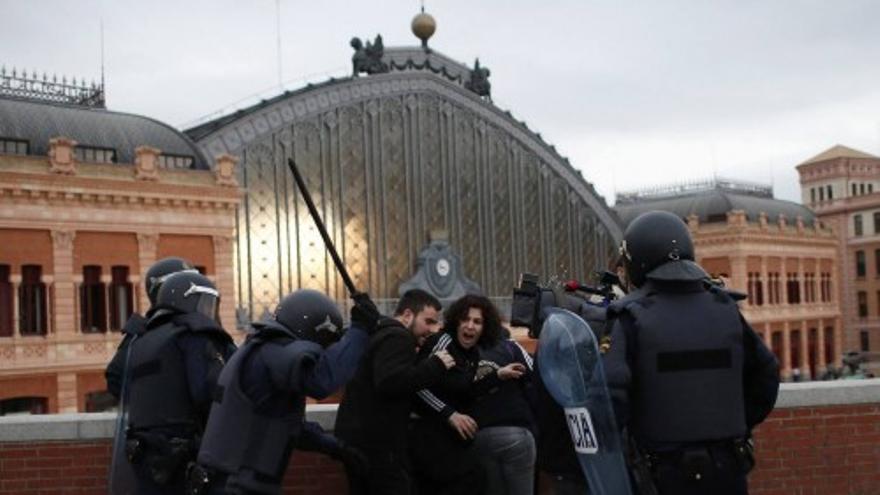 Protesta de &quot;asedio&quot; al Congreso en Madrid