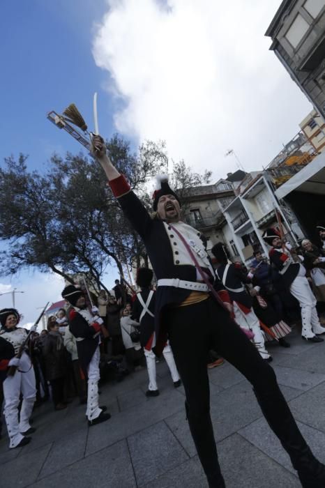 Las tropas napoleónicas campan a sus anchas por el Casco Vello sin saber que el domingo serán expulsados de la ciudad.