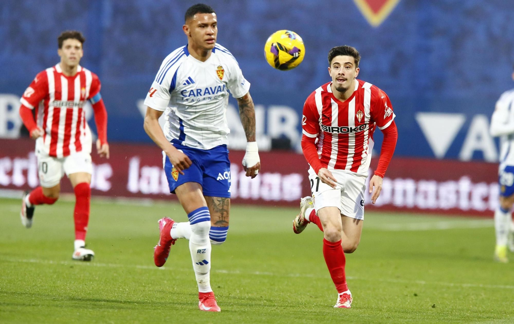 Así fue el partido entre el Sporting y el Zaragoza