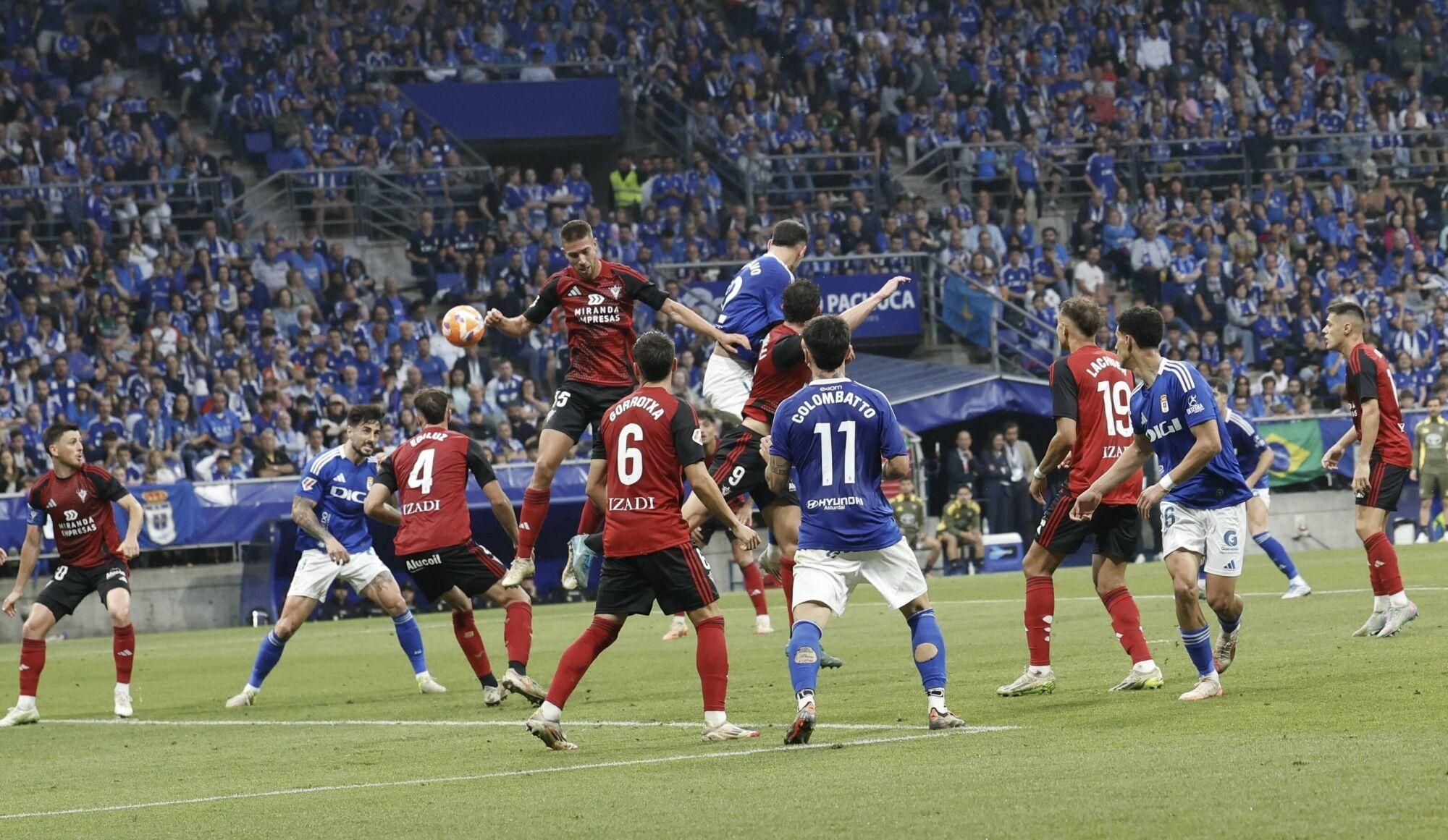Así se vivió en el Carlos Tartiere la final del play-off entre el Real Oviedo y el Mirandés