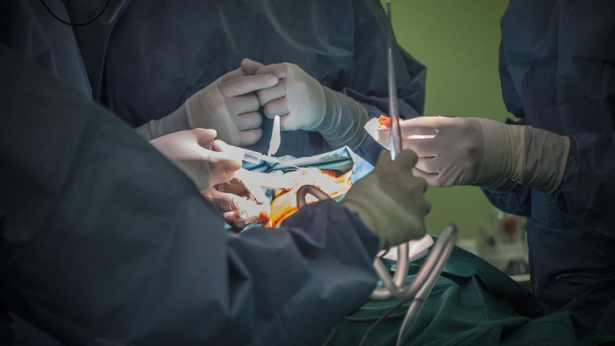 Un equipo de sanitarios durante una operación