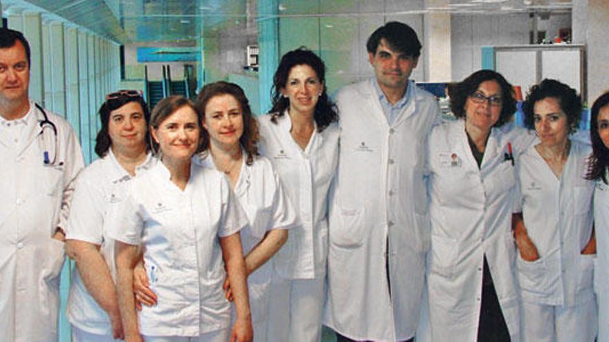 El equipo del servicio del Aparato Digestivo del Hospital.