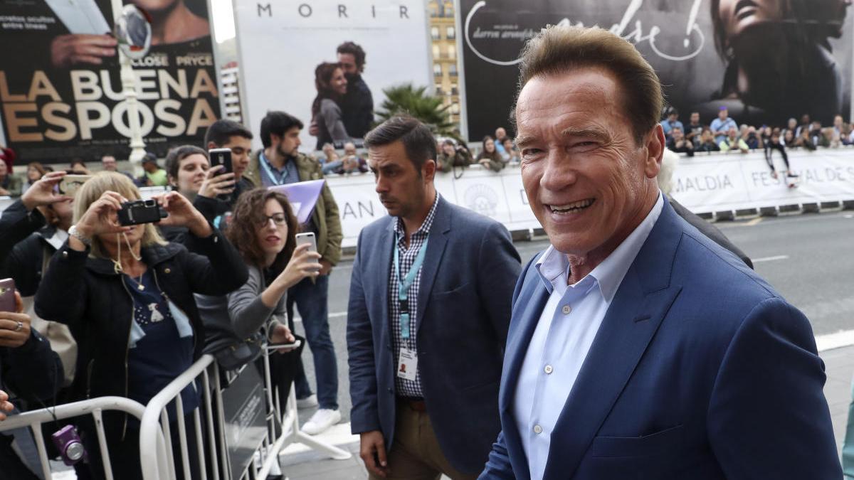 Arnold Schwarzenegger, en San Sebastián