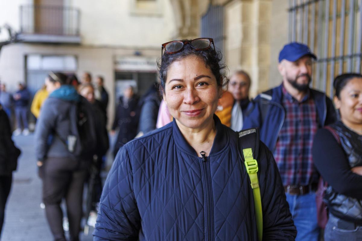 La Royss, ja a la porta de l'Ajuntament de Manresa