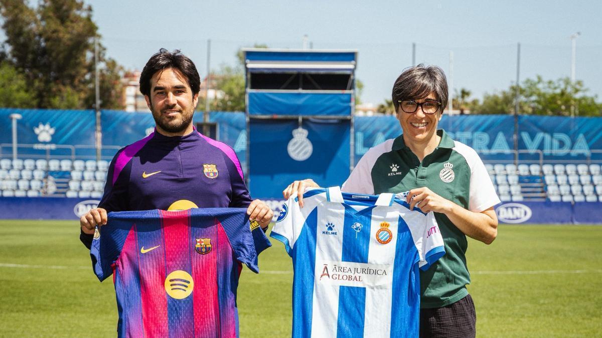 Pere Romeu en la previa del derbi ante el Espanyol