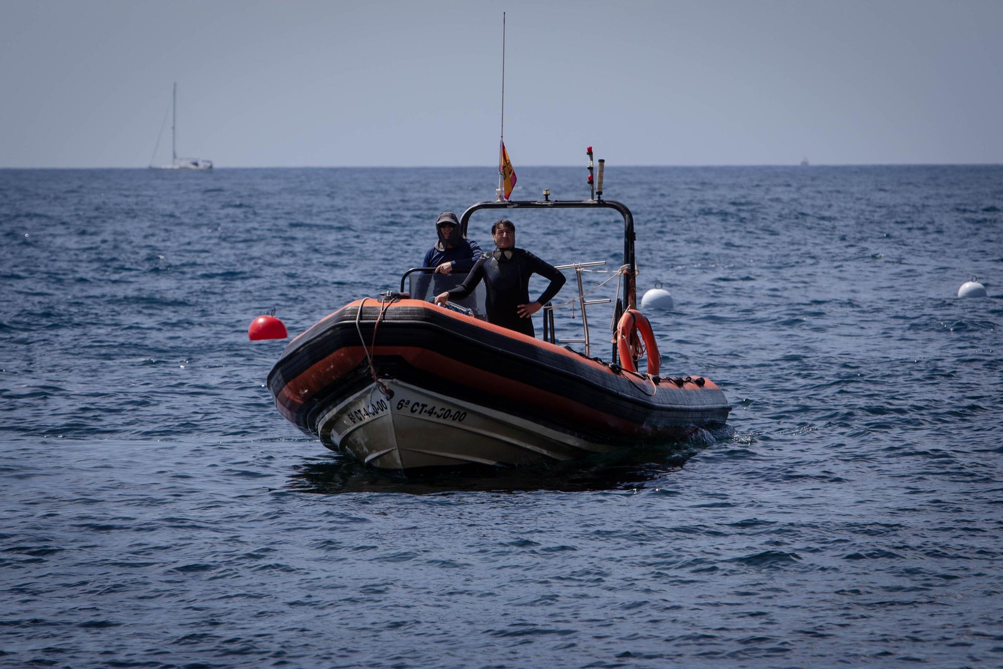 Rodaje de un documental en Cabo de Palos, con Carmelo Gómez como protagonista