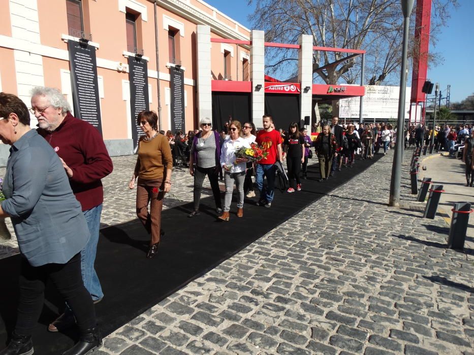 Homenaje a las víctimas del bombardeo franquista en Xàtiva