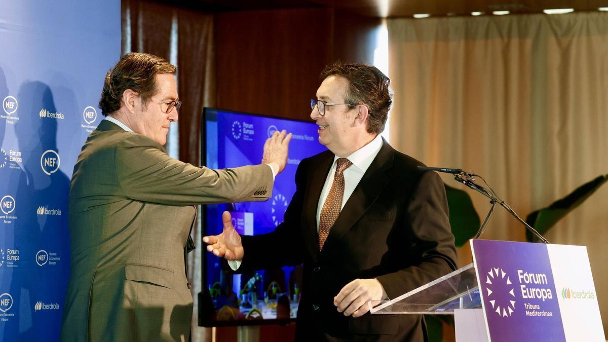 Antonio Garamendi y Vicente Lafuente, en una reciente evento en València