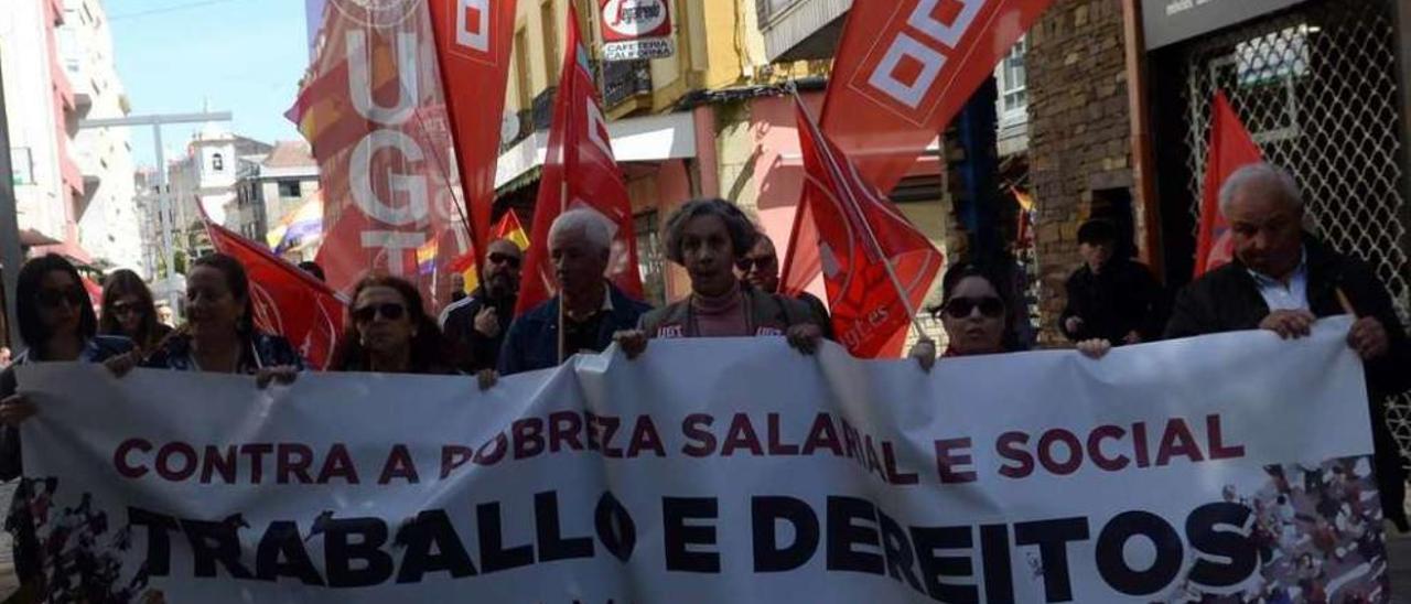 El ERE de Fundivisa, una de las preocupaciones de los manifestantes del Primero de Mayo. // Noé Parga