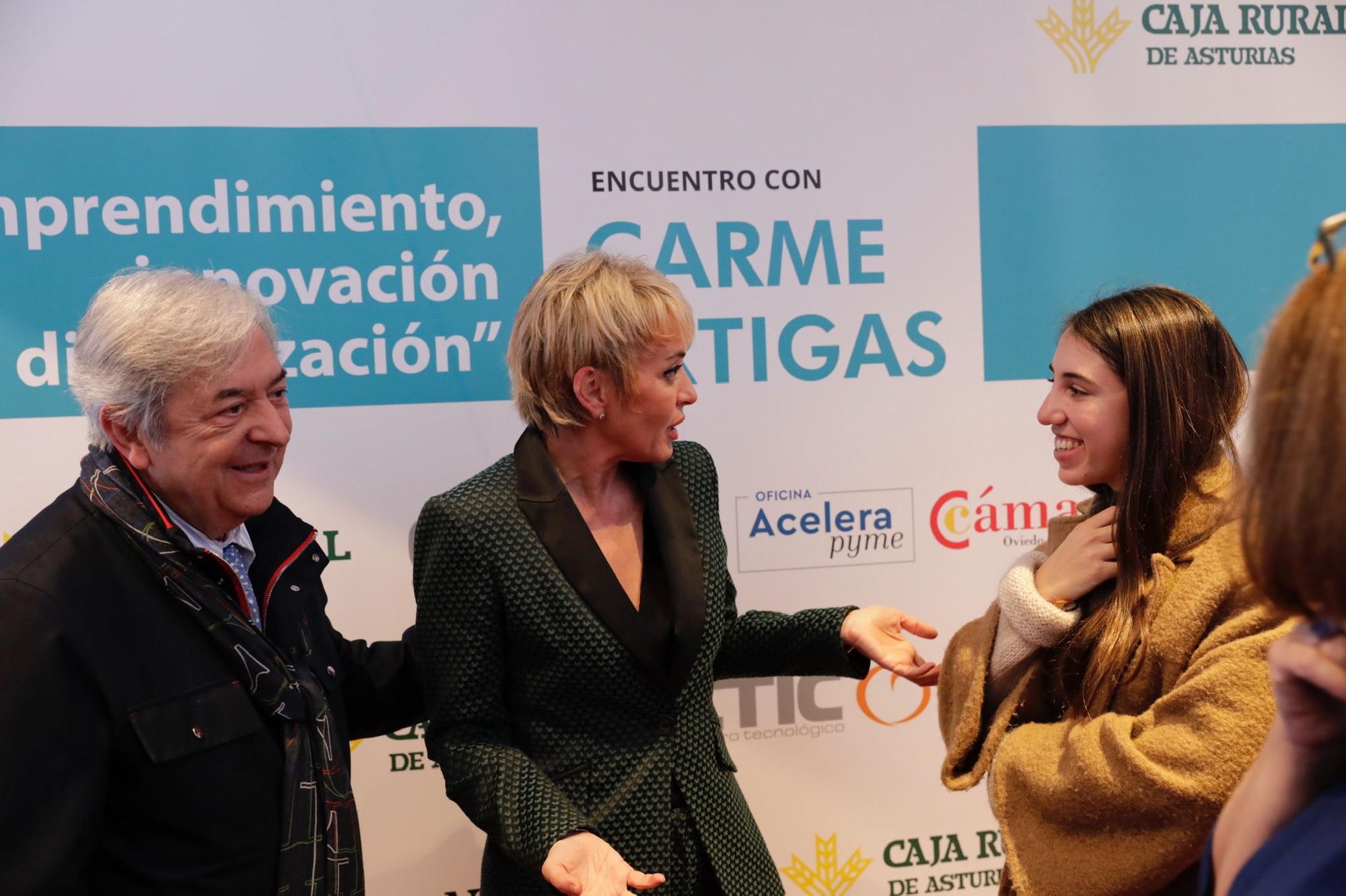 la secretaria de Estado de Digitalización e Inteligencia Artificial del Ministerio de Asuntos Económicos, Carme Artigas, participa el encuentro "Emprendimiento, innovación y digitalización", celebrado en el Club Prensa Asturiana de LA NUEVA ESPAÑA