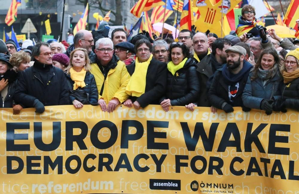 Manifestació independentista a Brussel·les