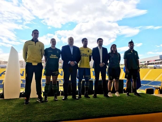 Presentación de la equipación de la UD Las Palmas para la 2018/19