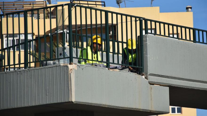 Las obras de reparación permiten abrir hoy el paso elevado del primer cinturón de ronda de Ibiza