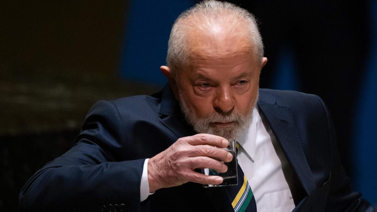 El presidente de Brasil, Luiz Inácio Lula da Silva, se dirige a la Asamblea General de Naciones Unidas, este martes.