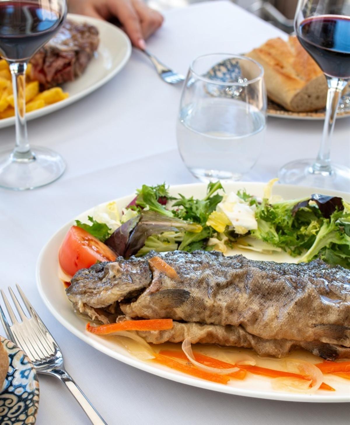 Plato de trucha sanabresa.