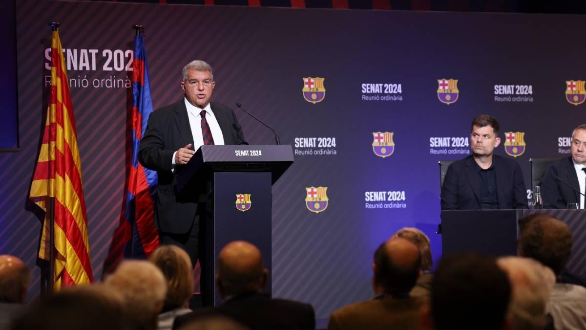 Joan Laporta, a los socios: "El caso Negreira es una campaña orquestada para desprestigiar y desestabilizar el Barça"