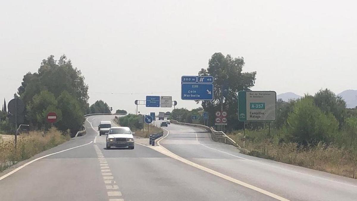 La Junta va a ampliar la autovía del Guadalhorce a través de la carretera A-357, entre Casapalma y Cerralba.