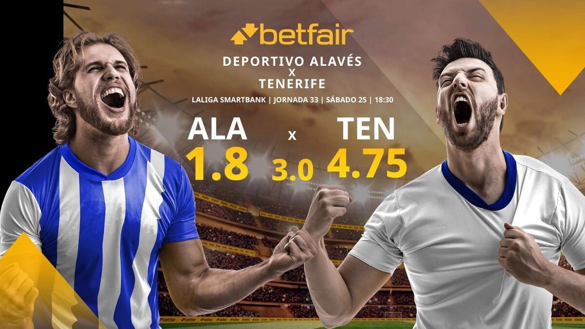 Deportivo Alavés vs. CD Tenerife: alineaciones, horario, TV, estadísticas y pronósticos
