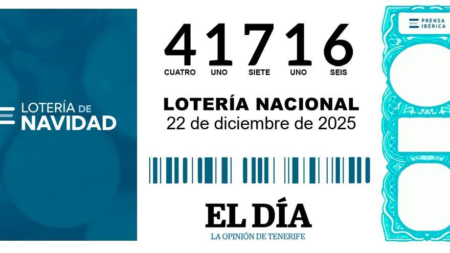 El quinto premio de la Lotería es el 41716 y repite en varios puntos de España