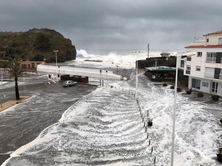 Llevantada a la costa de l'Alt Empordà 1-M