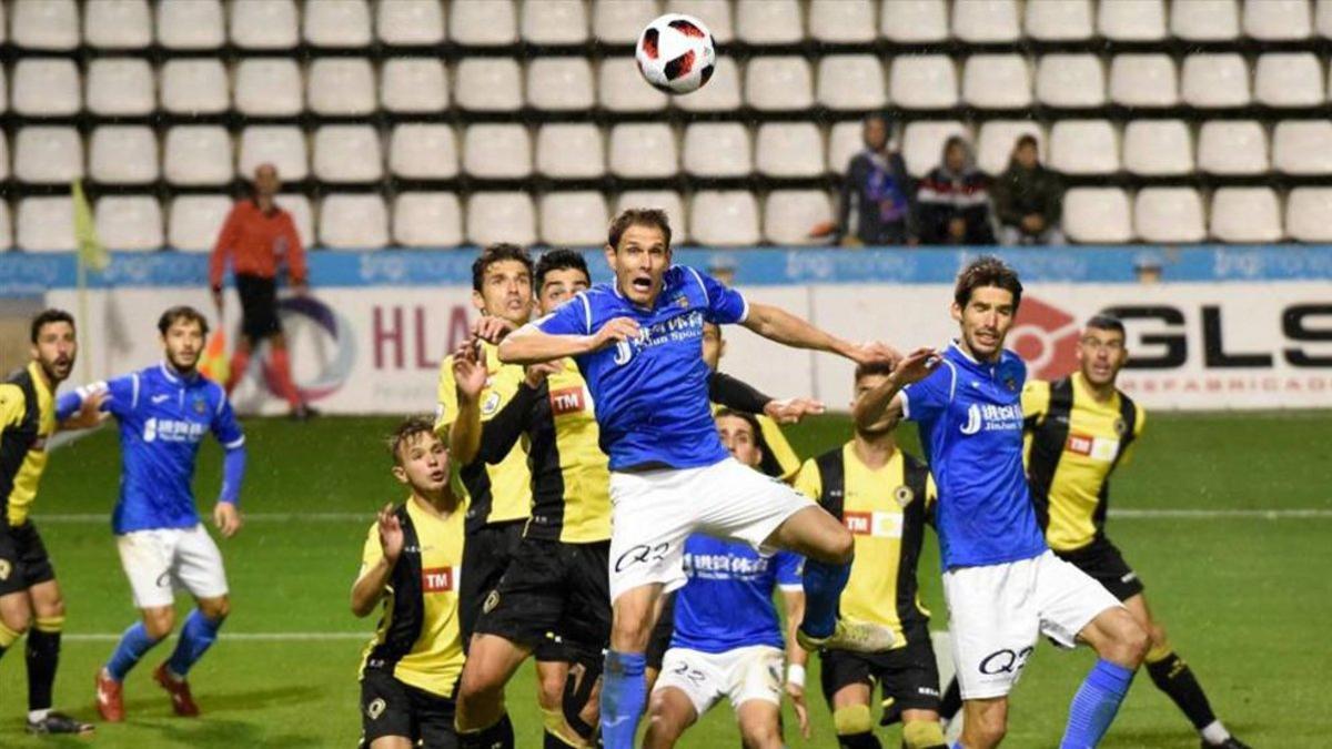 Imagen del partido entre Lleida y Hércules