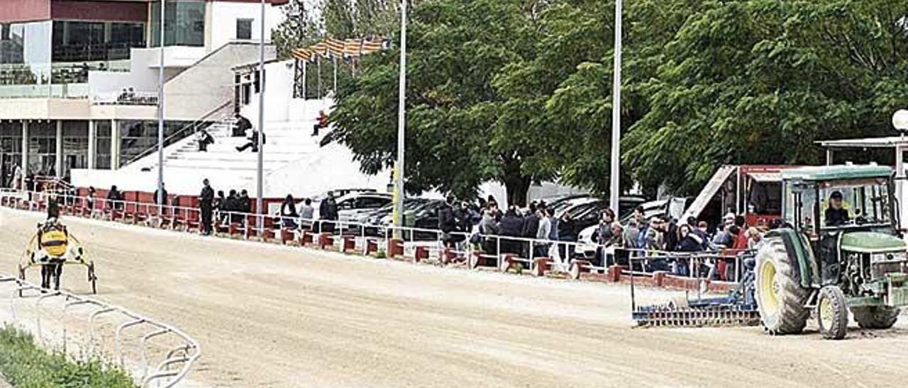 Vista de la pista de competiciÃ³n y las diferentes tribunas del HipÃ²drom de Manacor.