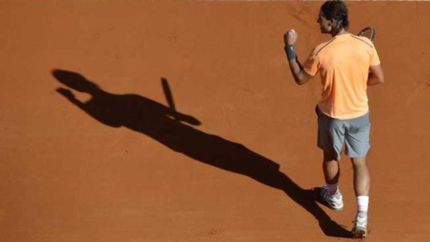 Rafa Nadal, en su partido de cuartos.