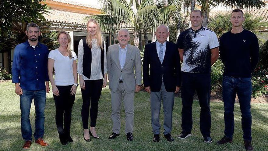 Reunión ayer en Marbella de la Comisión de Atletas, dentro de los actos de la Asamblea General de los Comités Olímpicos Europeos.