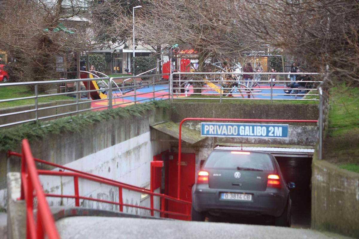 Parking de la plaza Mestre Mateo