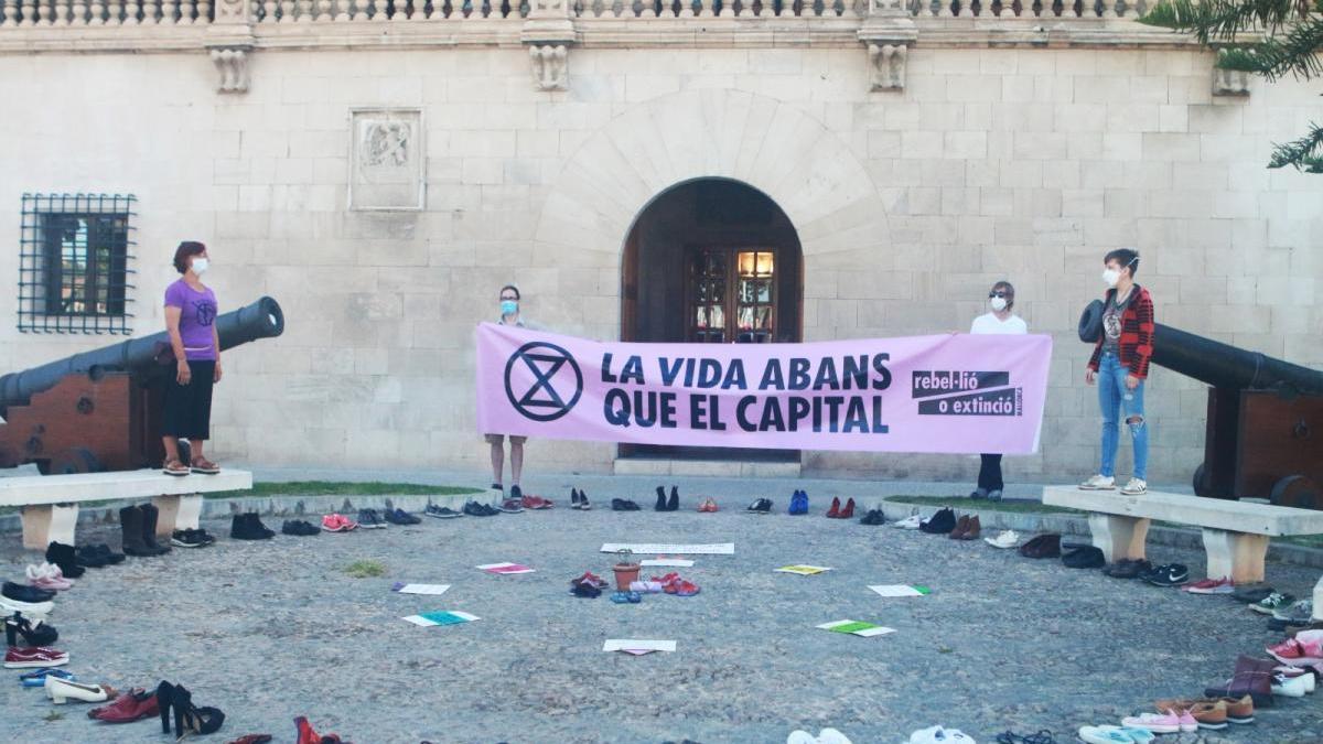 Extinction Rebellion reclama una &quot;transición verde&quot; en Palma tras el coronavirus