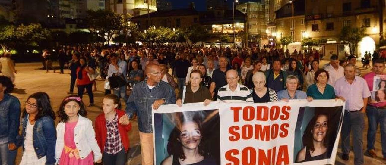 Manifestación por la desaparición de Sonia Iglesias. // Gustavo Santos